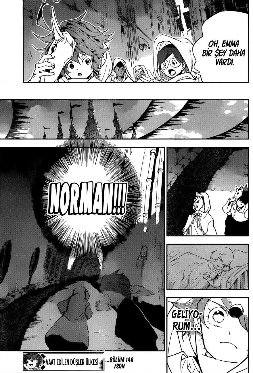 The Promised Neverland mangasının 148 bölümünün 20. sayfasını okuyorsunuz.