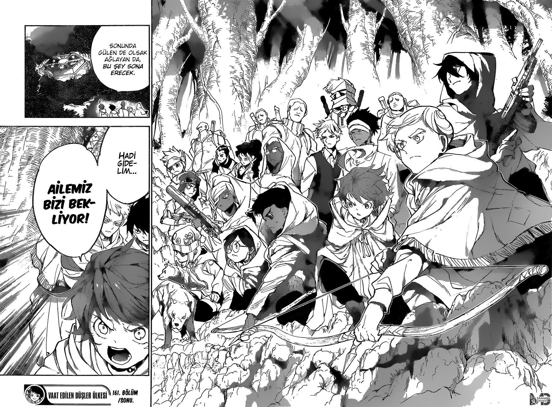 The Promised Neverland mangasının 161 bölümünün 18. sayfasını okuyorsunuz.