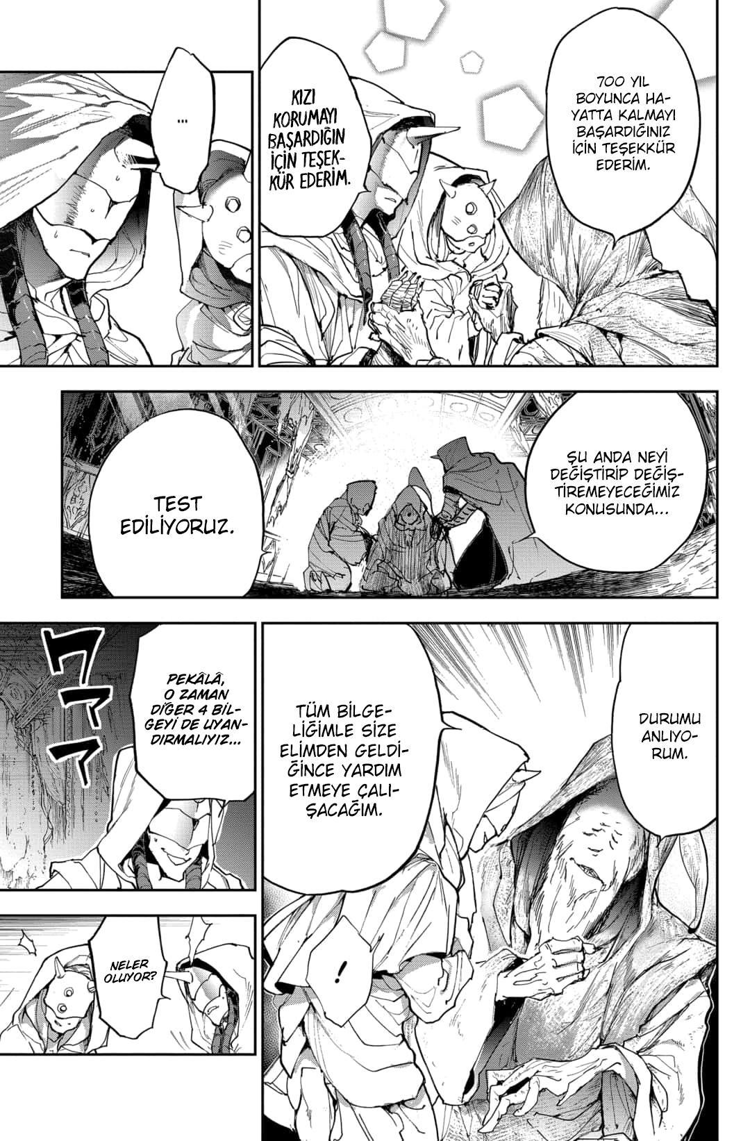 The Promised Neverland mangasının 163 bölümünün 7. sayfasını okuyorsunuz.