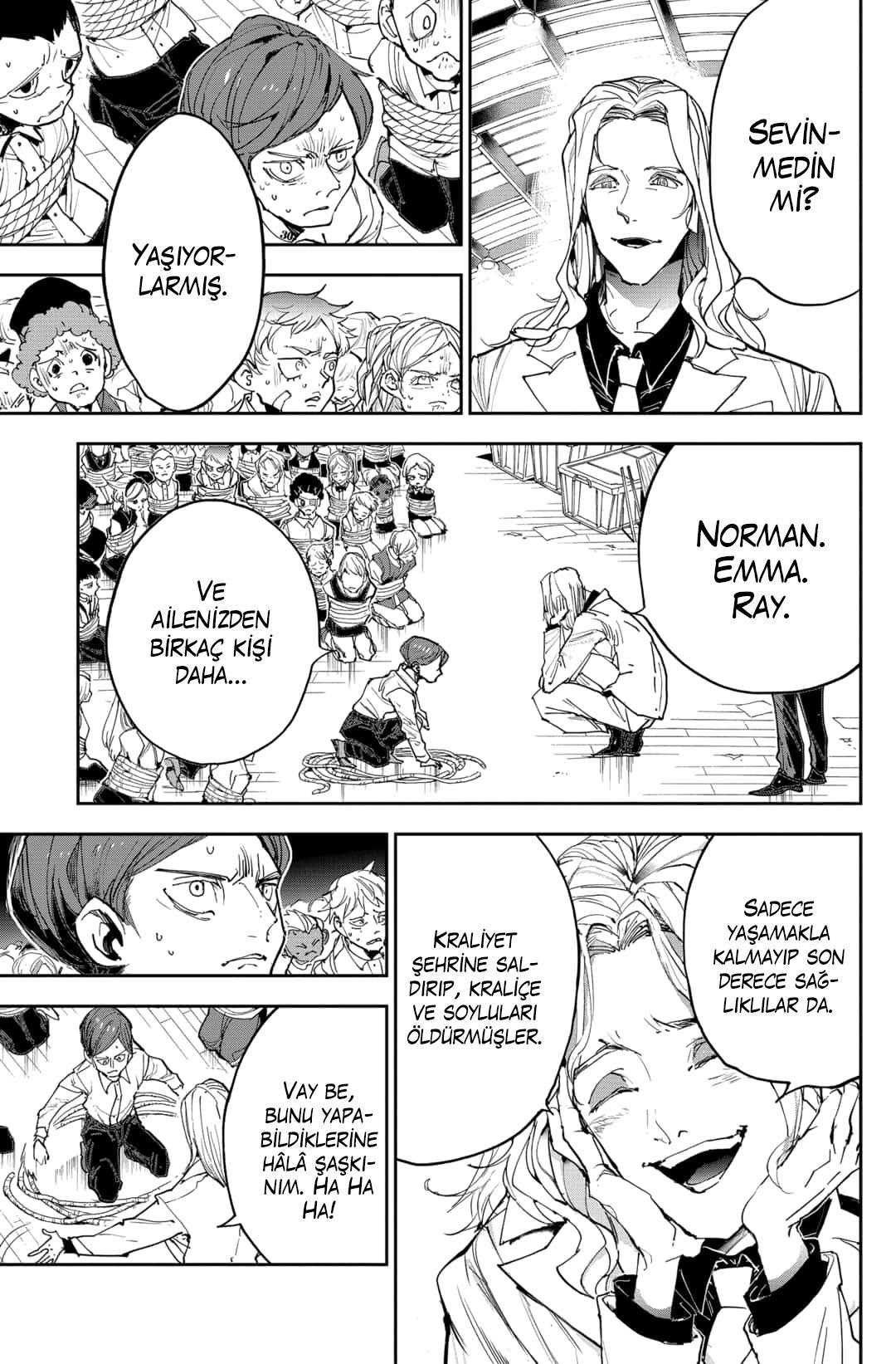 The Promised Neverland mangasının 164 bölümünün 15. sayfasını okuyorsunuz.