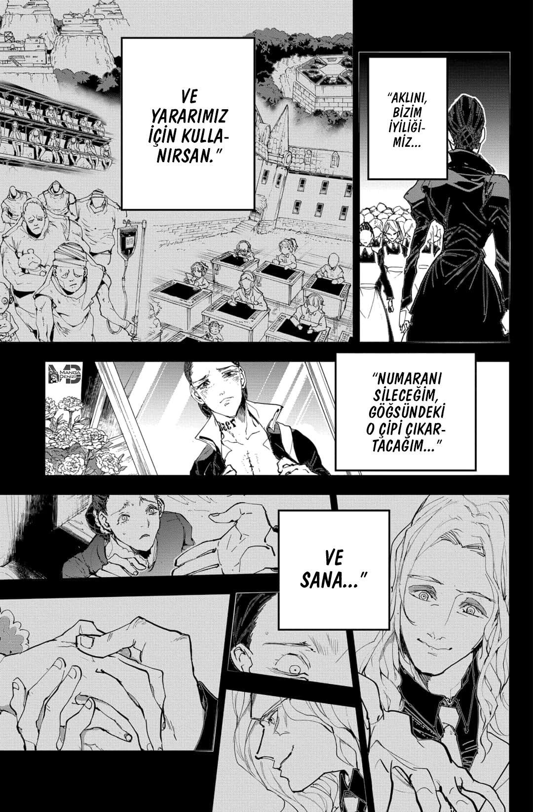 The Promised Neverland mangasının 165 bölümünün 10. sayfasını okuyorsunuz.