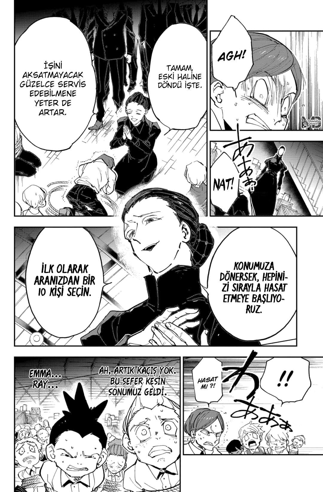 The Promised Neverland mangasının 165 bölümünün 18. sayfasını okuyorsunuz.