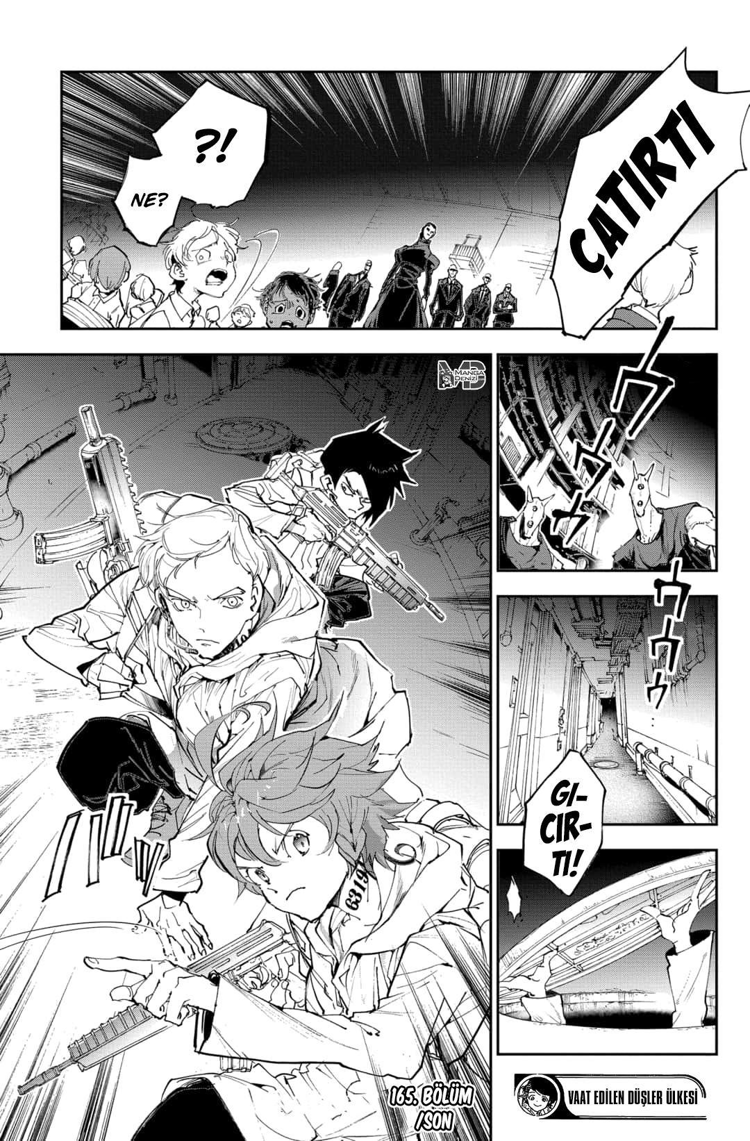 The Promised Neverland mangasının 165 bölümünün 19. sayfasını okuyorsunuz.