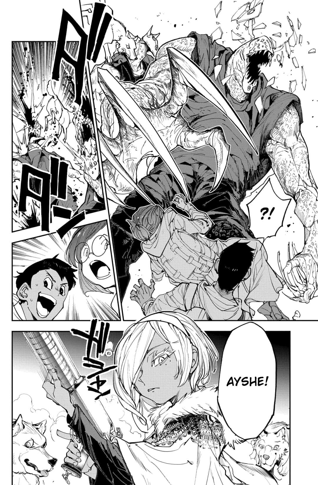 The Promised Neverland mangasının 167 bölümünün 14. sayfasını okuyorsunuz.