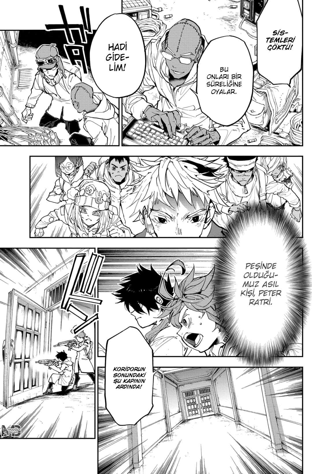 The Promised Neverland mangasının 168 bölümünün 4. sayfasını okuyorsunuz.