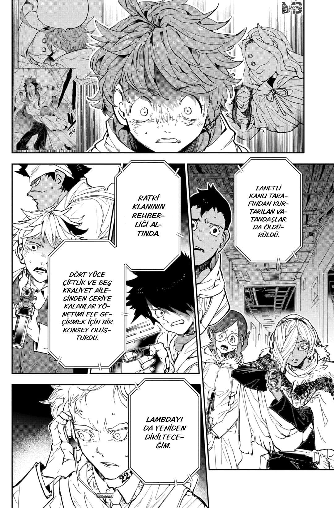 The Promised Neverland mangasının 168 bölümünün 10. sayfasını okuyorsunuz.