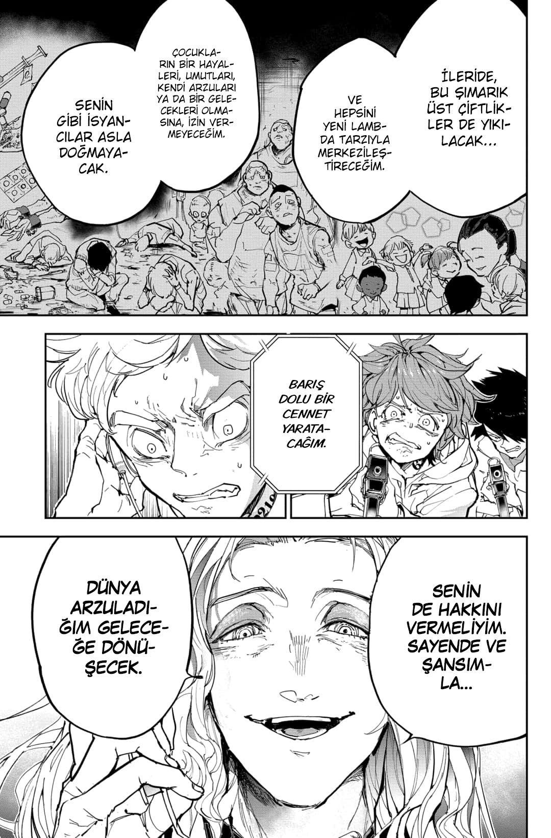 The Promised Neverland mangasının 168 bölümünün 11. sayfasını okuyorsunuz.