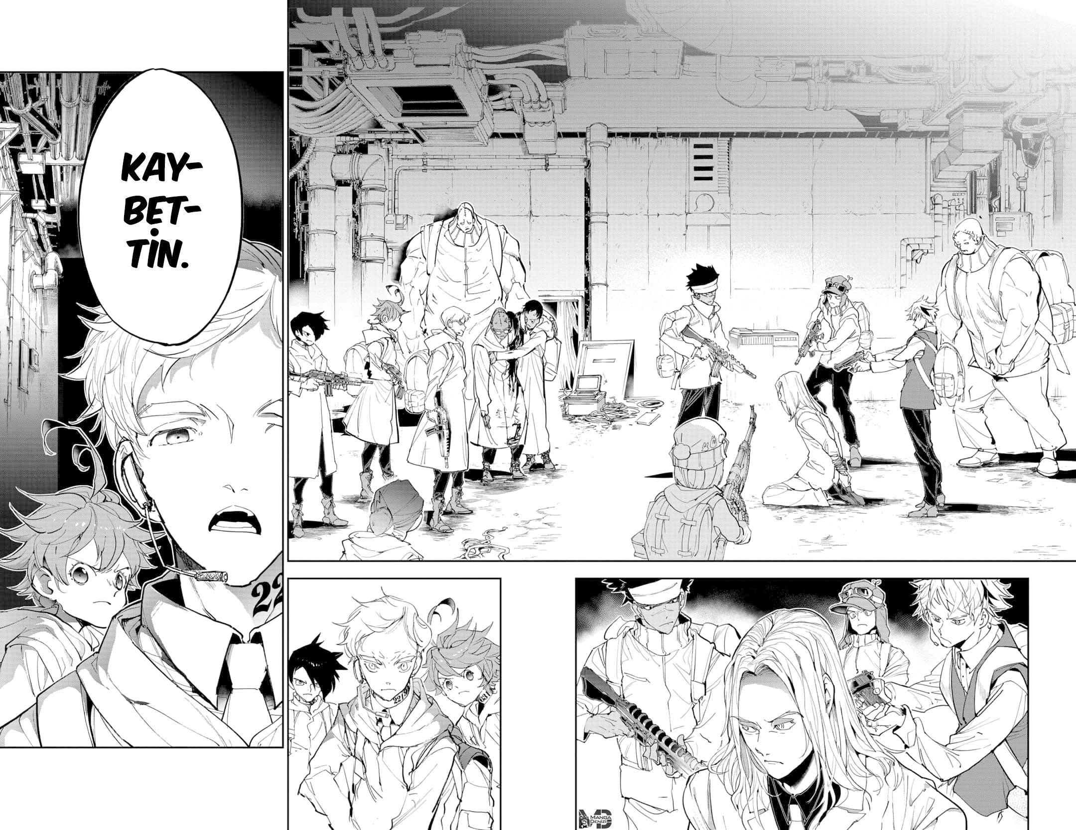 The Promised Neverland mangasının 169 bölümünün 12. sayfasını okuyorsunuz.