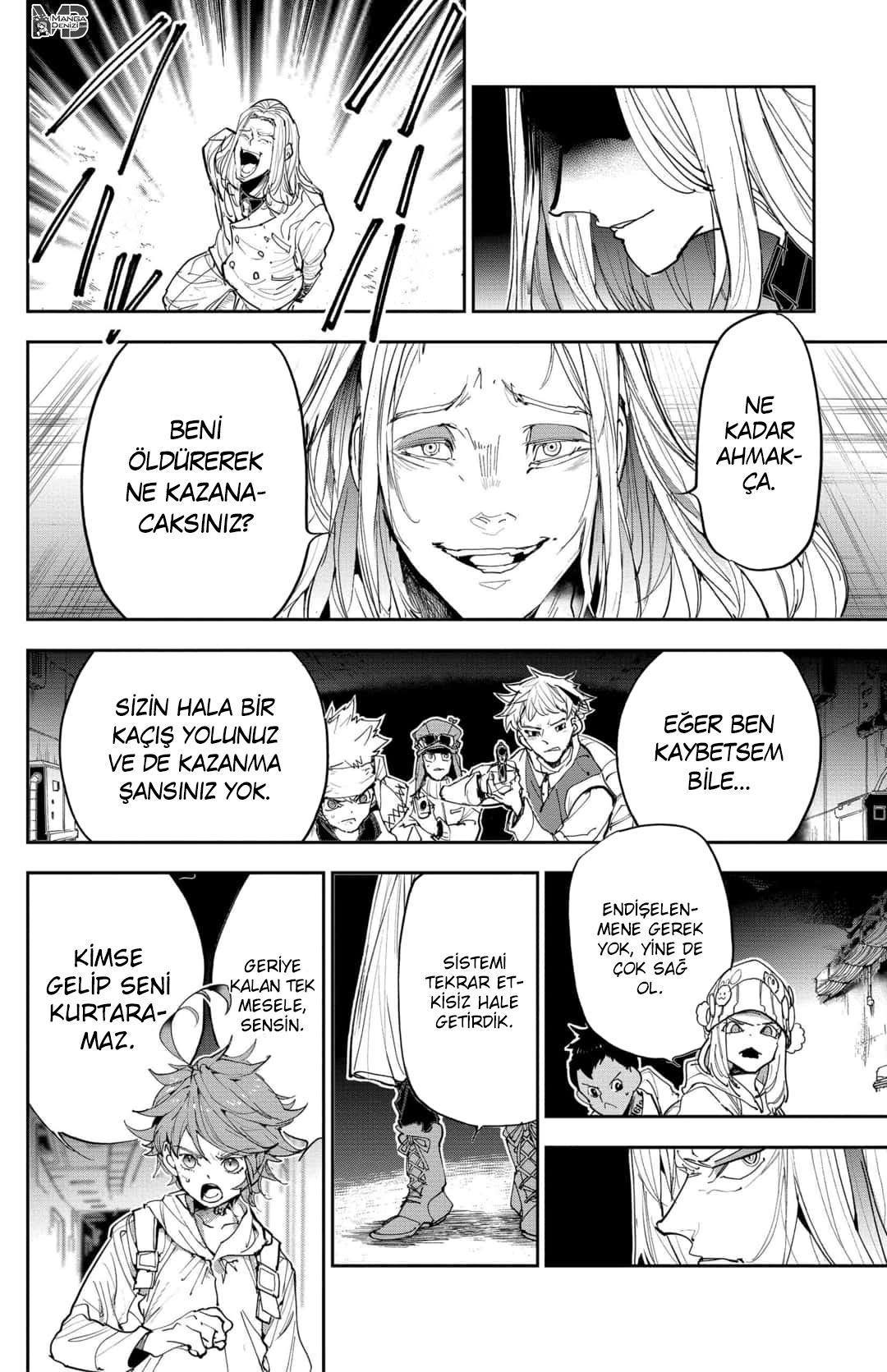 The Promised Neverland mangasının 169 bölümünün 13. sayfasını okuyorsunuz.