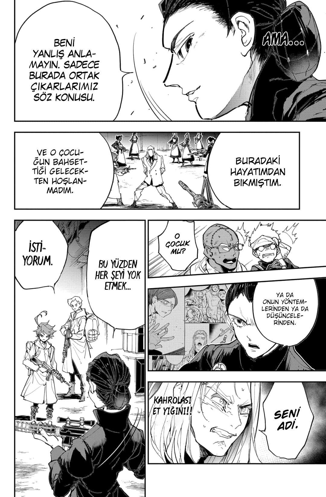 The Promised Neverland mangasının 170 bölümünün 14. sayfasını okuyorsunuz.