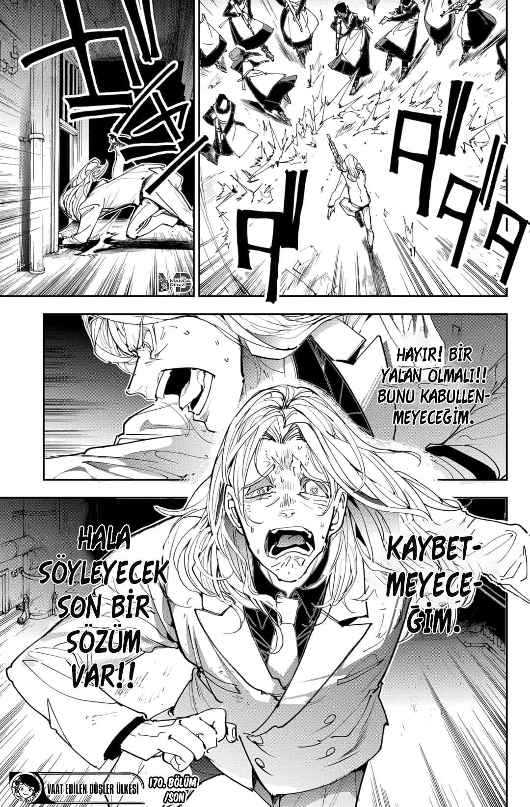 The Promised Neverland mangasının 170 bölümünün 19. sayfasını okuyorsunuz.