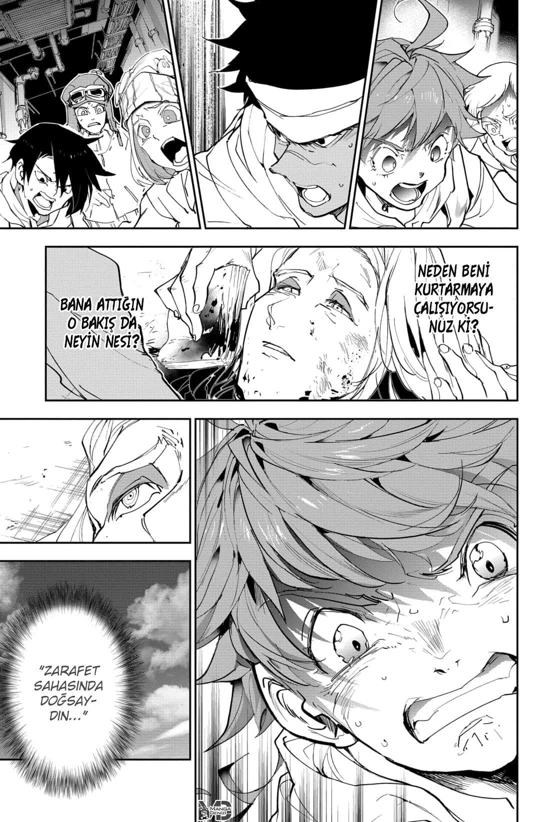 The Promised Neverland mangasının 174 bölümünün 4. sayfasını okuyorsunuz.