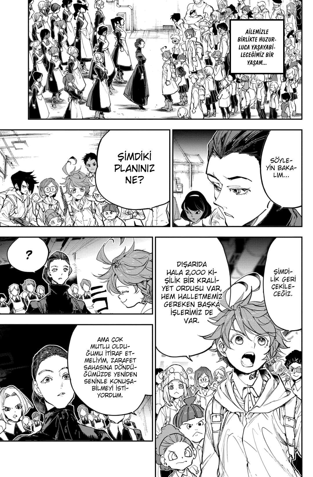 The Promised Neverland mangasının 174 bölümünün 9. sayfasını okuyorsunuz.