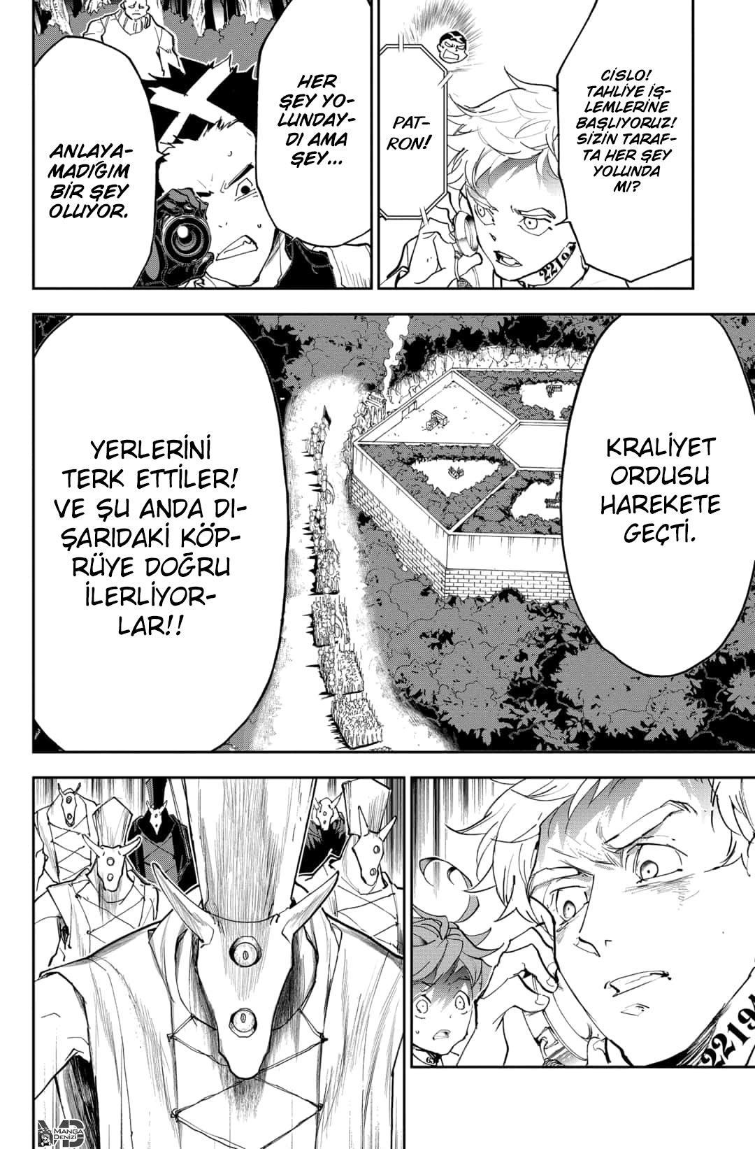 The Promised Neverland mangasının 174 bölümünün 18. sayfasını okuyorsunuz.