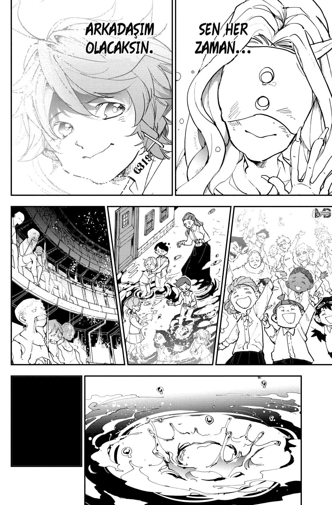 The Promised Neverland mangasının 178 bölümünün 18. sayfasını okuyorsunuz.