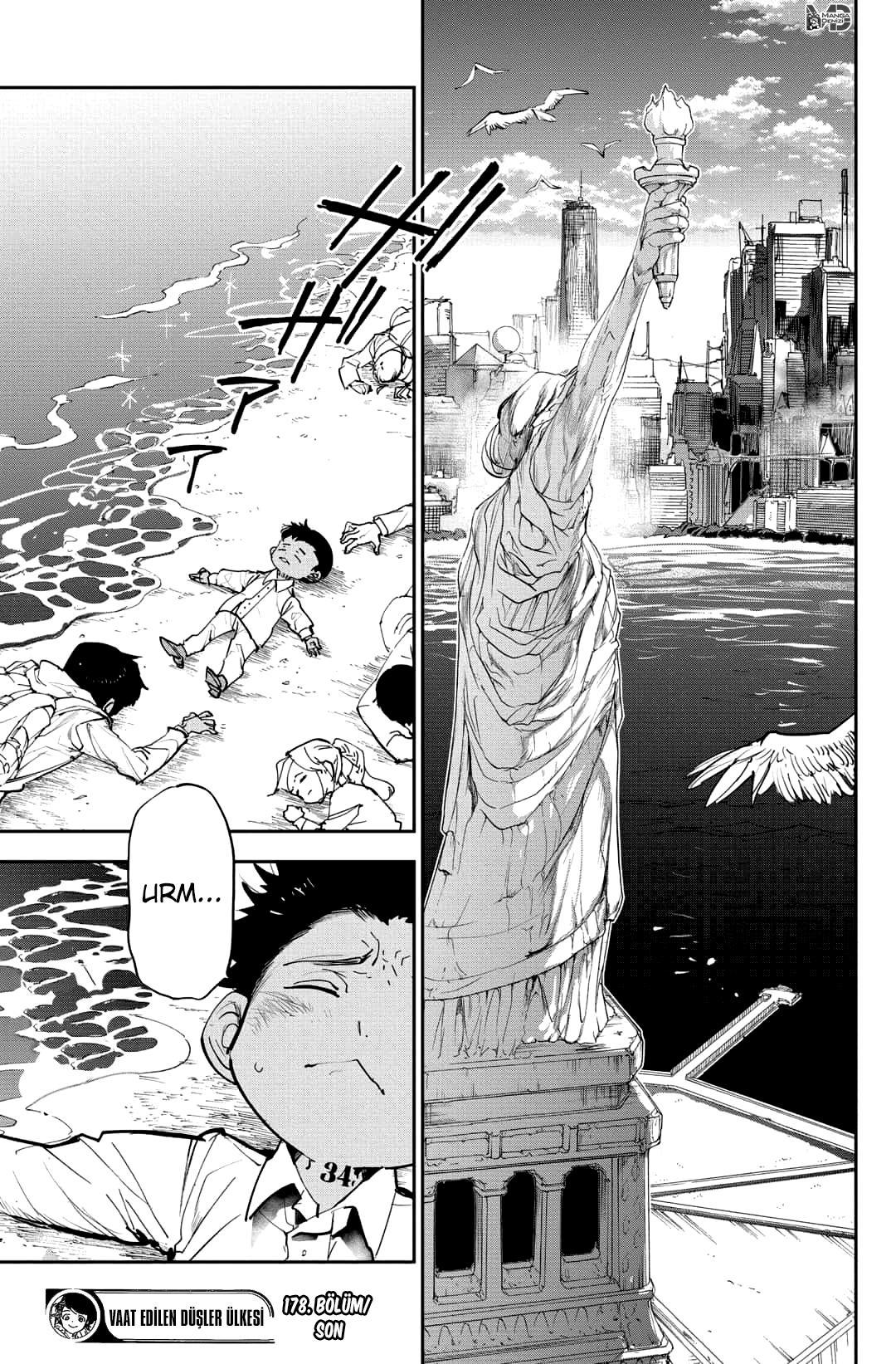 The Promised Neverland mangasının 178 bölümünün 19. sayfasını okuyorsunuz.