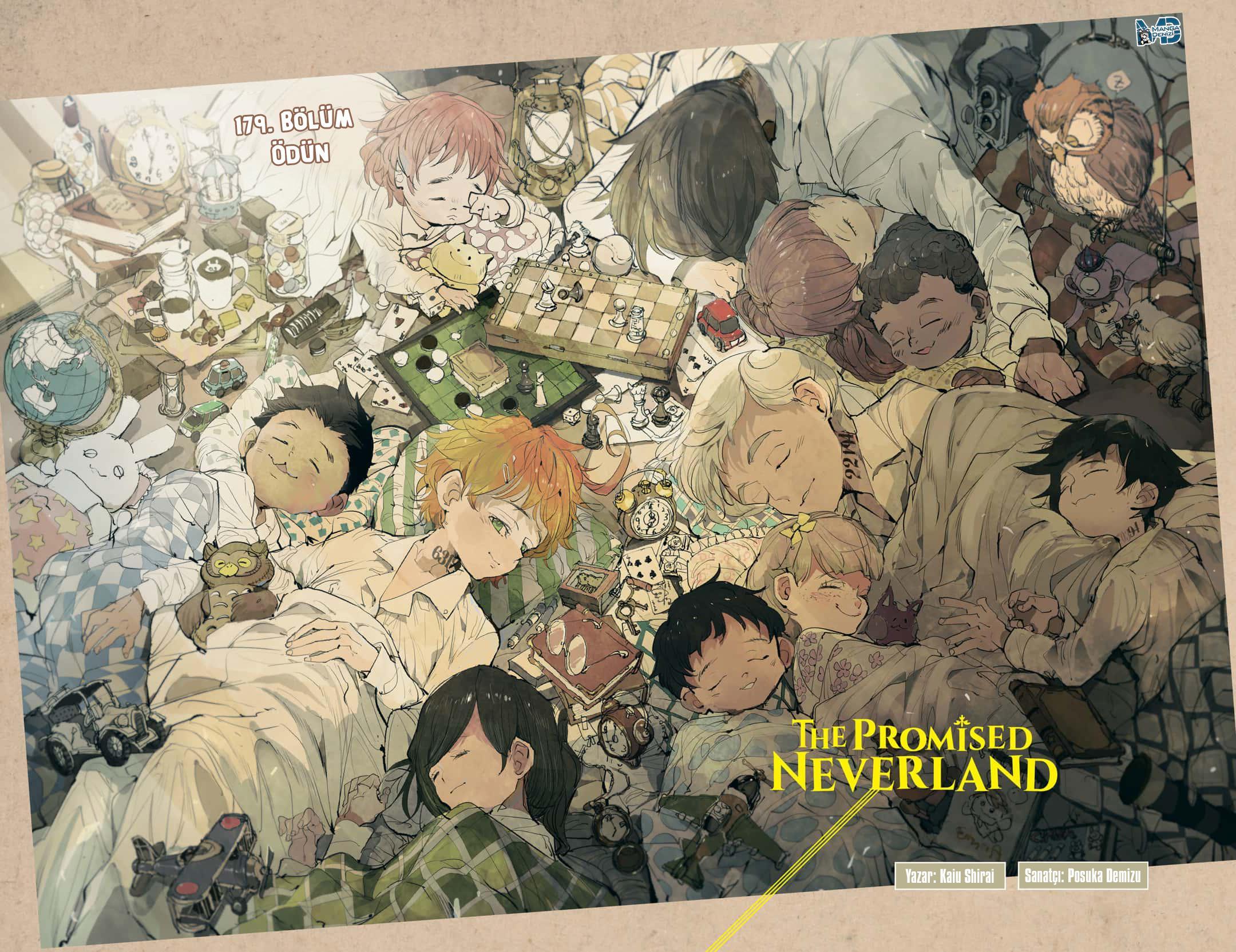 The Promised Neverland mangasının 179 bölümünün 3. sayfasını okuyorsunuz.