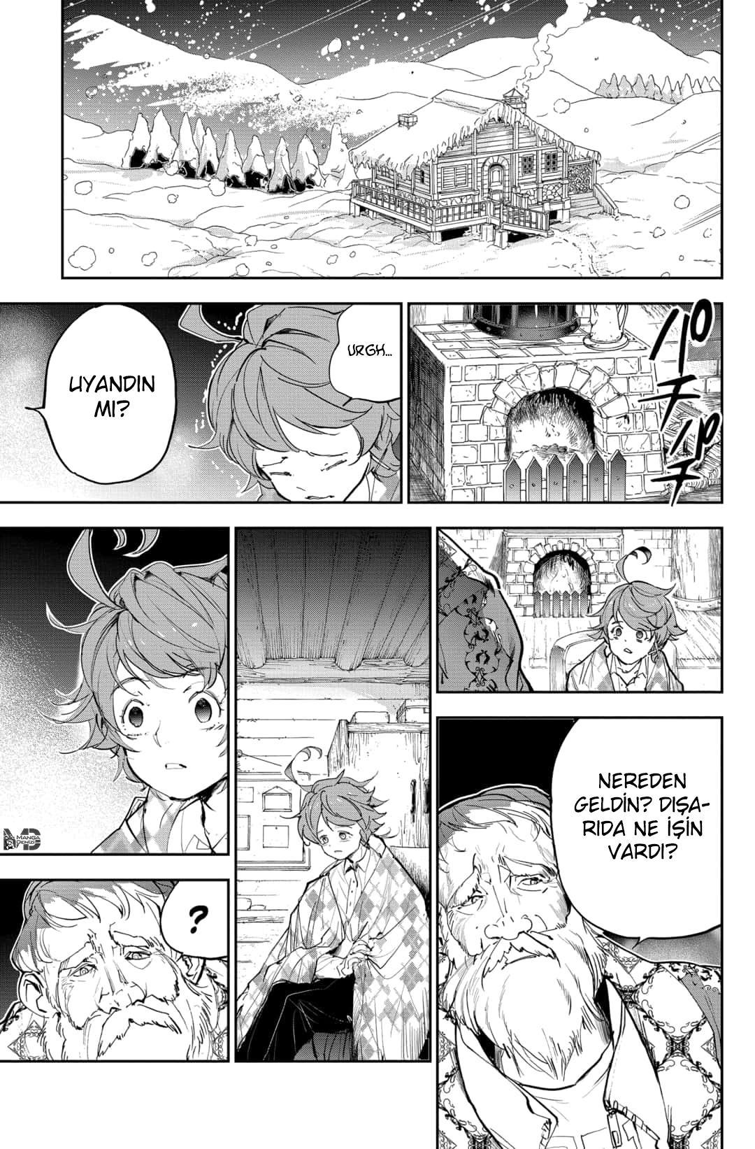 The Promised Neverland mangasının 180 bölümünün 4. sayfasını okuyorsunuz.