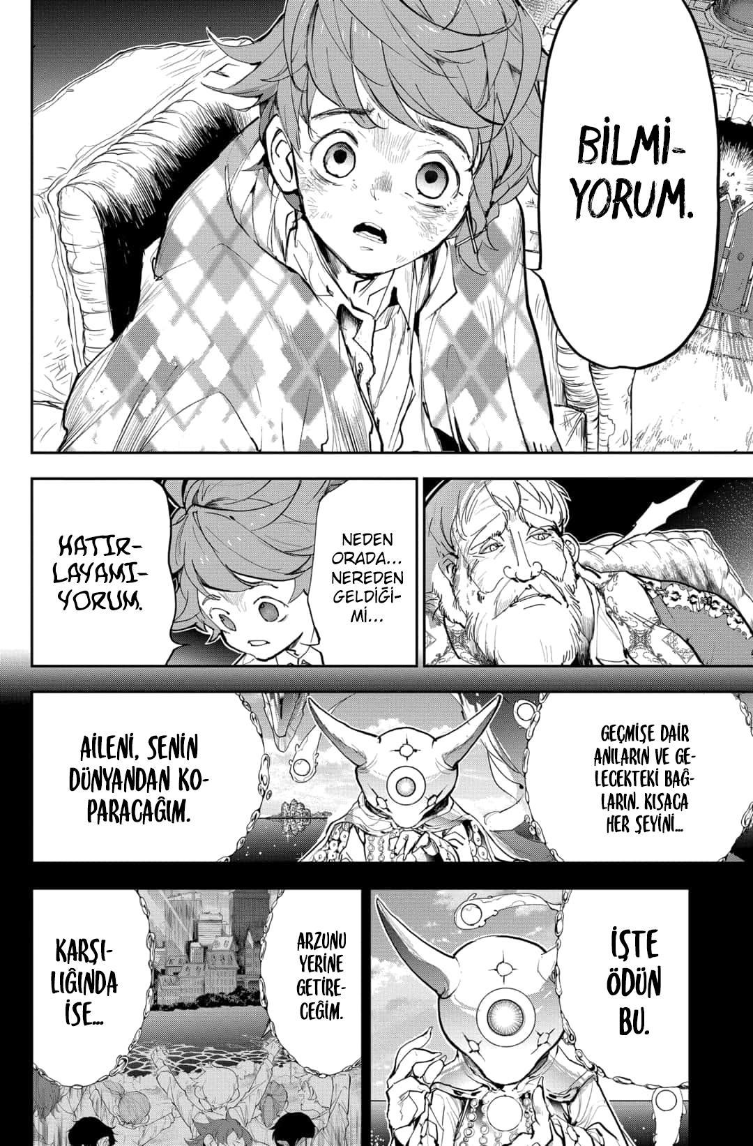 The Promised Neverland mangasının 180 bölümünün 5. sayfasını okuyorsunuz.