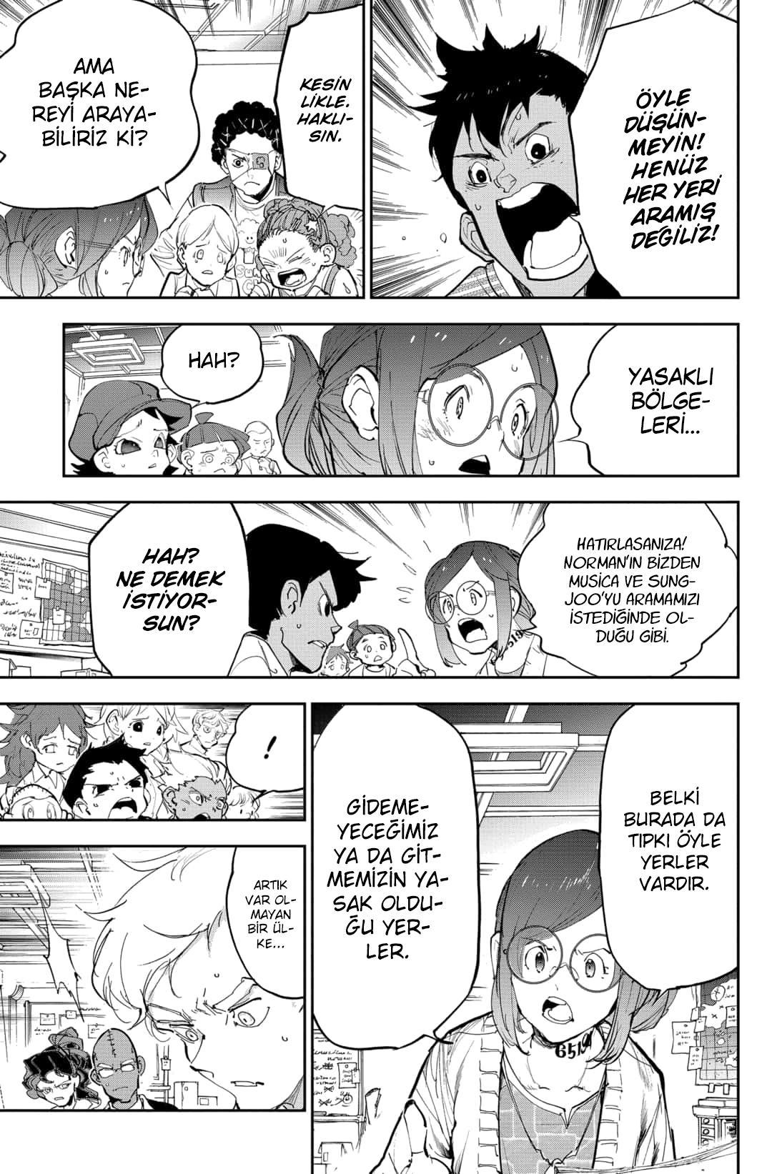 The Promised Neverland mangasının 181 bölümünün 5. sayfasını okuyorsunuz.