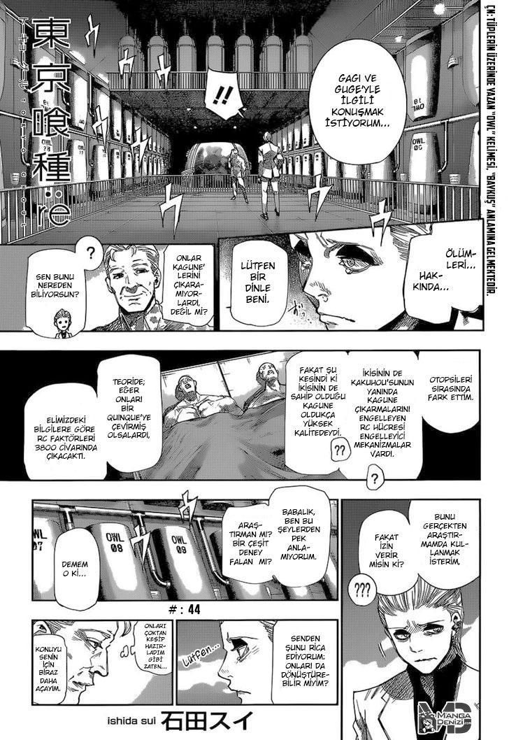 Tokyo Ghoul: RE mangasının 044 bölümünün 2. sayfasını okuyorsunuz.