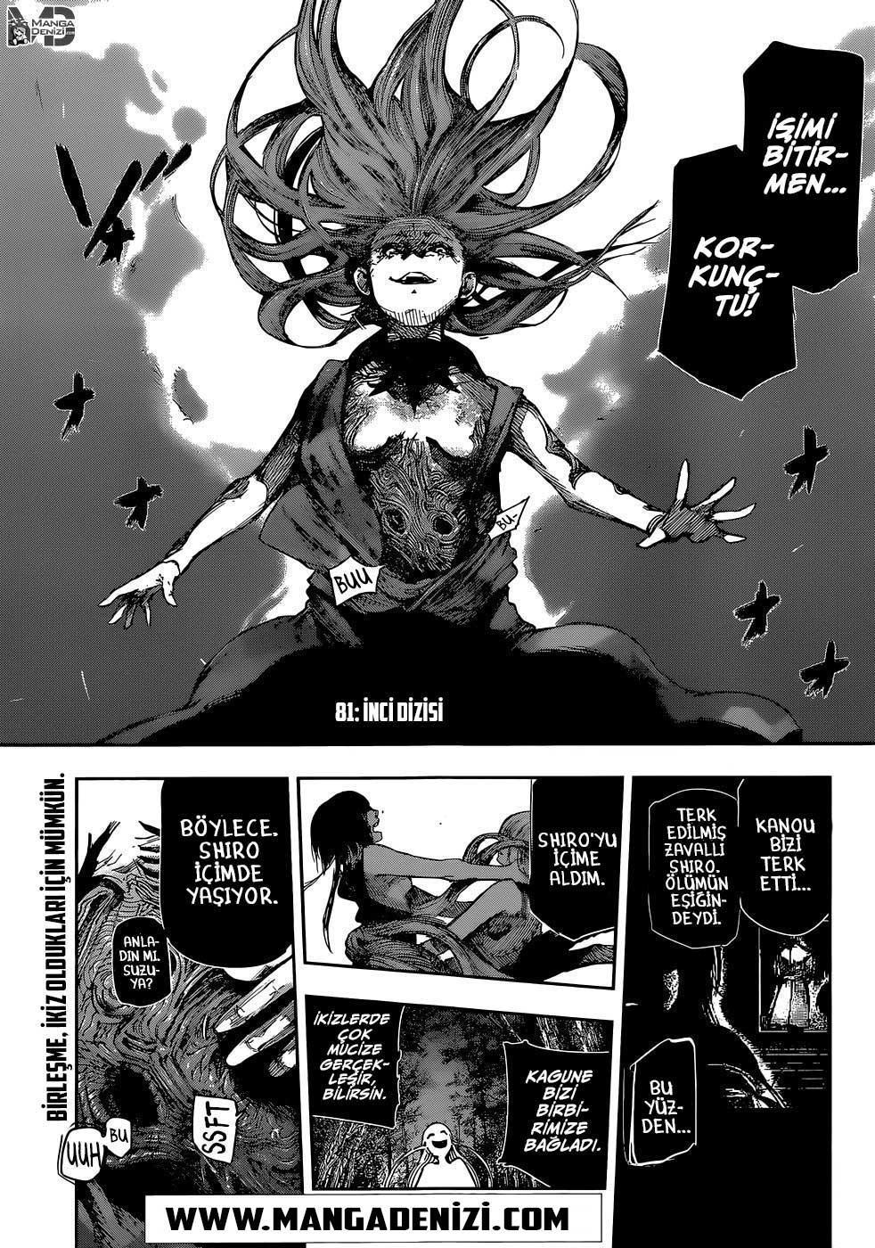 Tokyo Ghoul: RE mangasının 081 bölümünün 2. sayfasını okuyorsunuz.