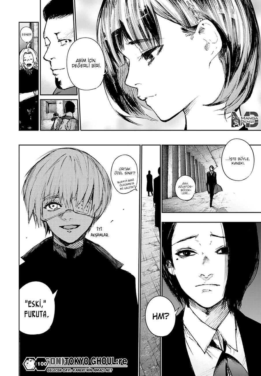 Tokyo Ghoul: RE mangasının 100 bölümünün 20. sayfasını okuyorsunuz.