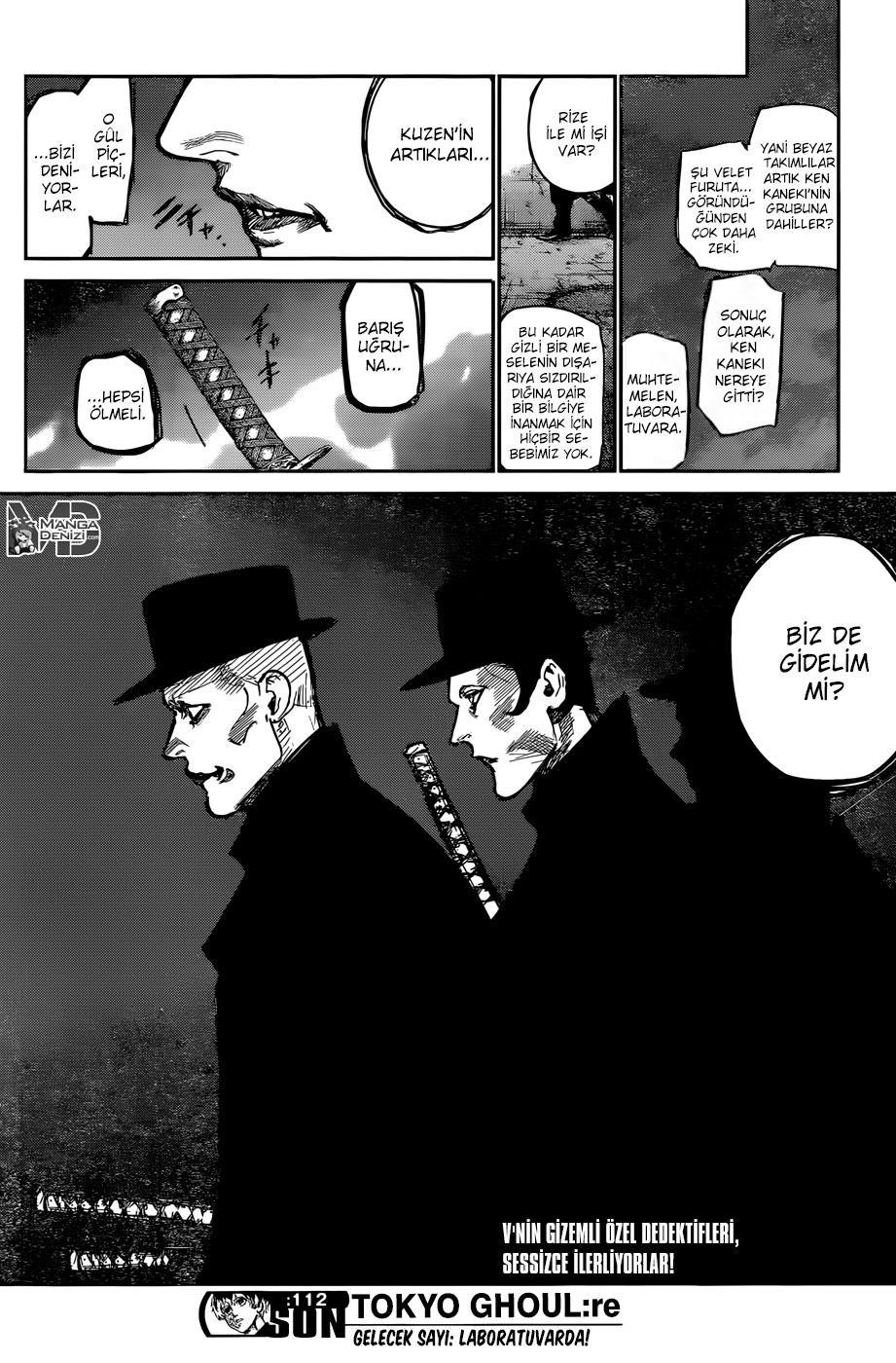Tokyo Ghoul: RE mangasının 112 bölümünün 19. sayfasını okuyorsunuz.