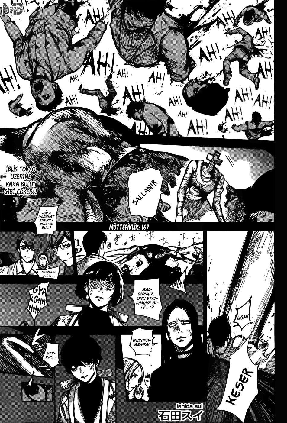 Tokyo Ghoul: RE mangasının 167 bölümünün 2. sayfasını okuyorsunuz.